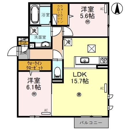 THE KOCOAの物件間取画像