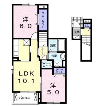 コンフォールの物件間取画像