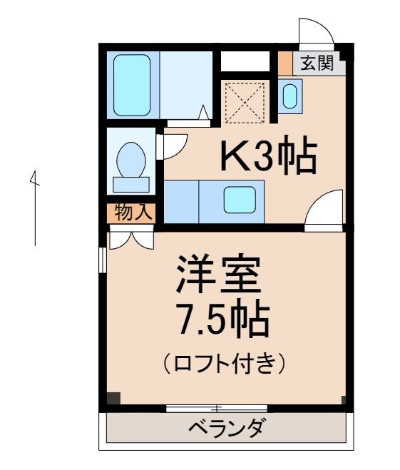 マンションニューハマⅢ Ｂ棟の物件間取画像