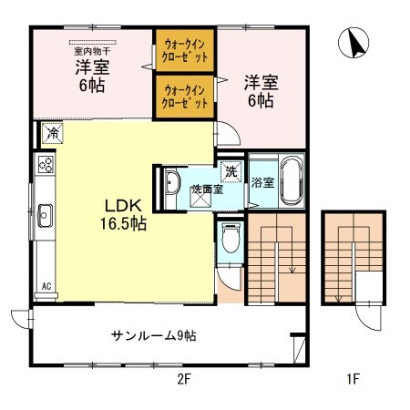 D-roomシャルム A棟の物件間取画像