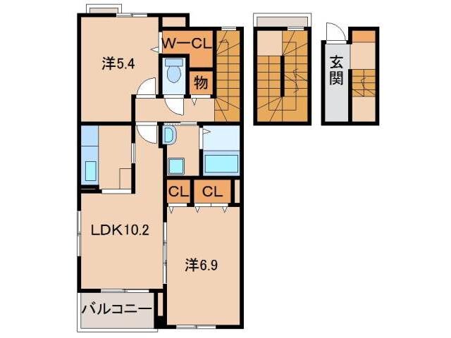 エスポワールＲｅｉｗａの物件間取画像