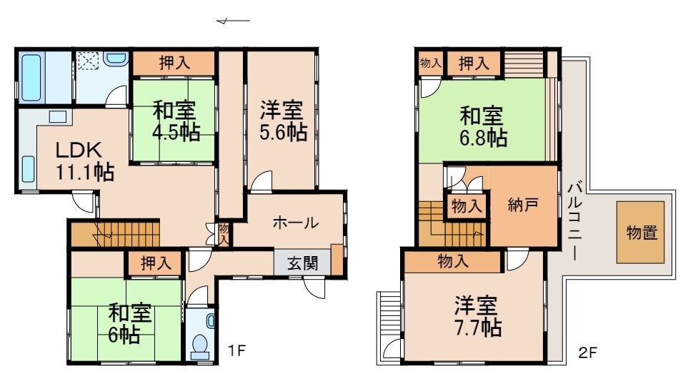 一戸建15775の物件間取画像