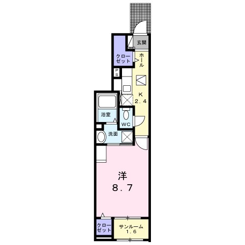 紀ノ川駅 徒歩10分 1階の物件間取画像