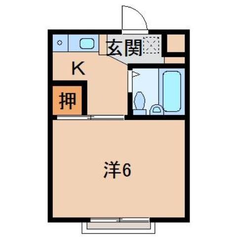 グリーンヒルＫの物件間取画像