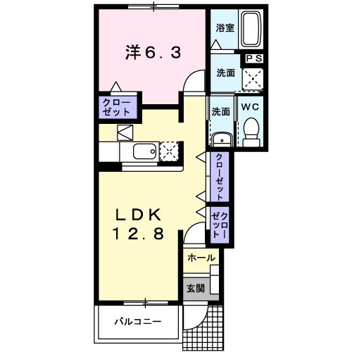 シャルマンの物件間取画像