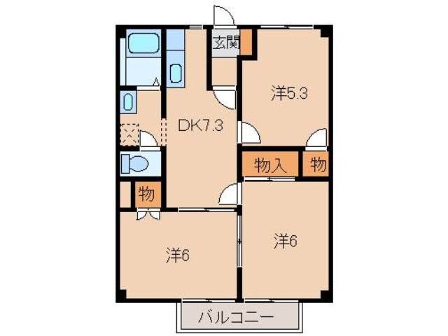 メゾン高積の物件間取画像