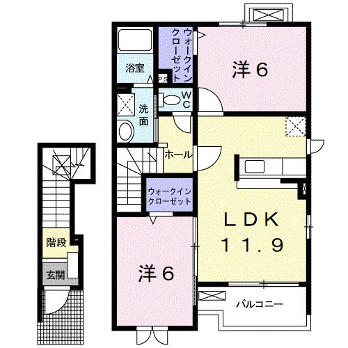 フォレスタ・高松Ⅱの物件間取画像