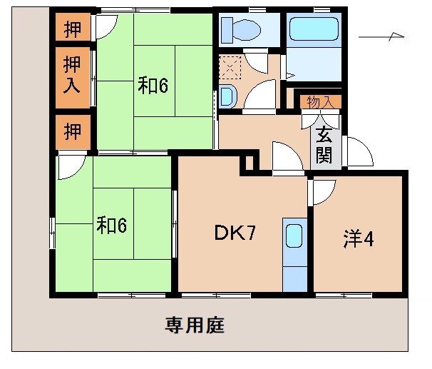 グリーンフル木ノ本の物件間取画像