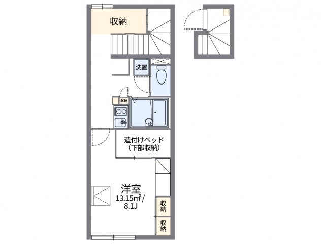 レオパレスＫＳＰＩＲＩＴ葵の物件間取画像