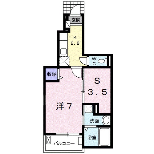 八幡前駅 徒歩12分 1階の物件間取画像