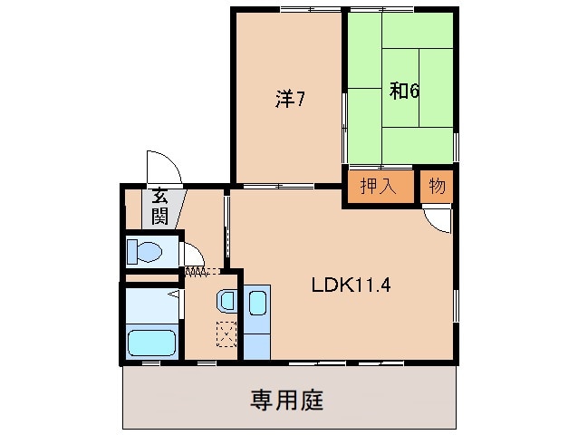 グリーンフル狐島の物件間取画像