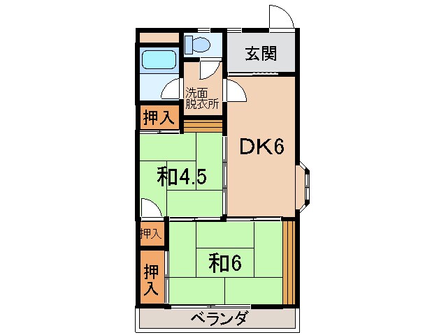 第２ロイヤルハイツ吉田の物件間取画像