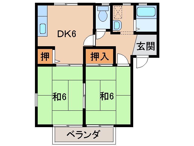 ジュネス狐島の物件間取画像