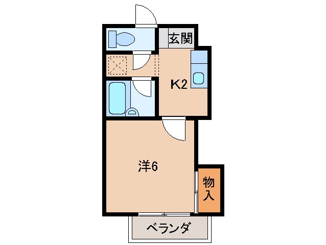 フラット貴志Ⅲの物件間取画像