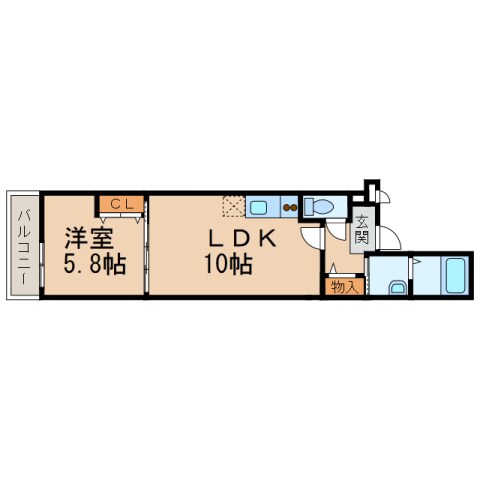 フジパレス黒田Ⅵ番館の物件間取画像