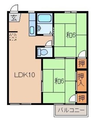 いけじりハイツの物件間取画像