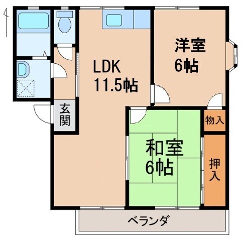 ラプラージュＫＩＮＯＳＨＩＴＡの物件間取画像