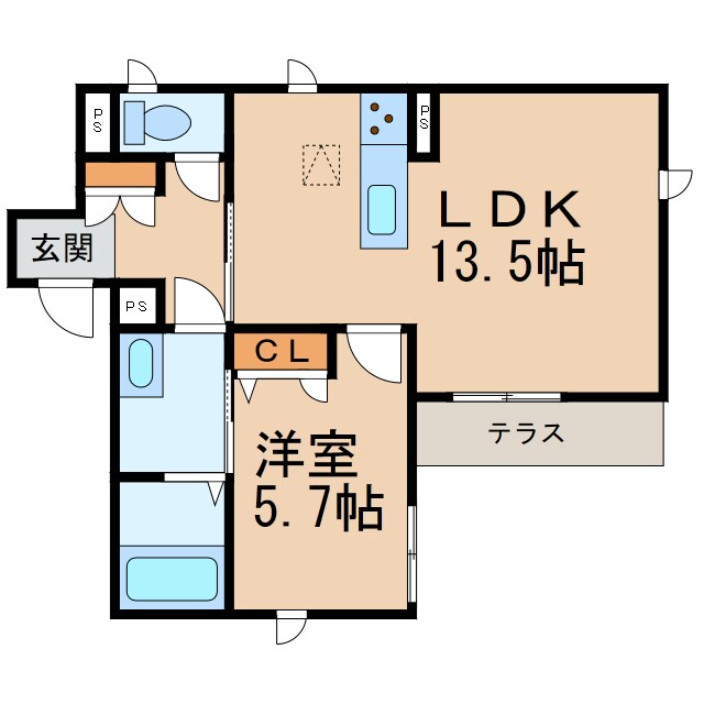 ベレオ宮北の物件間取画像