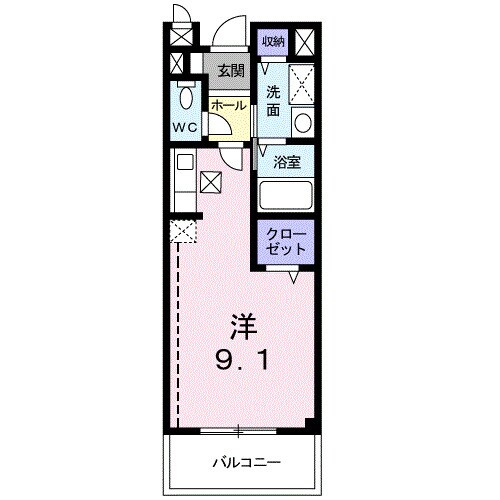 パルテールⅠの物件間取画像