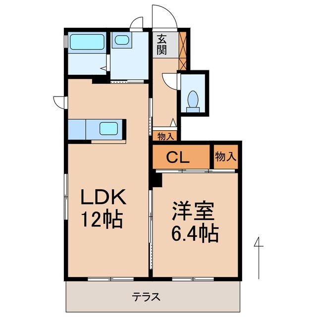 シャーメゾン紀三井寺の物件間取画像