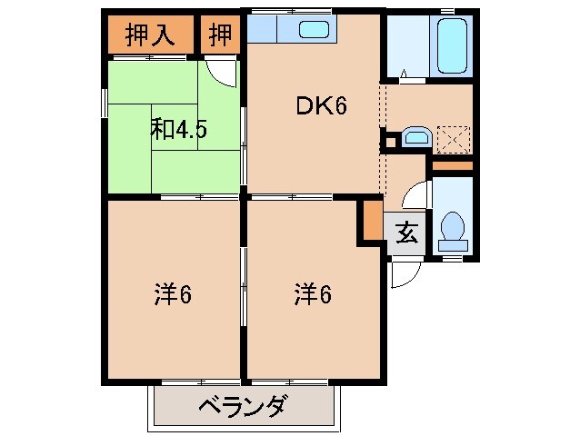 ヤマイチPLAZAサニータウン園部の物件間取画像