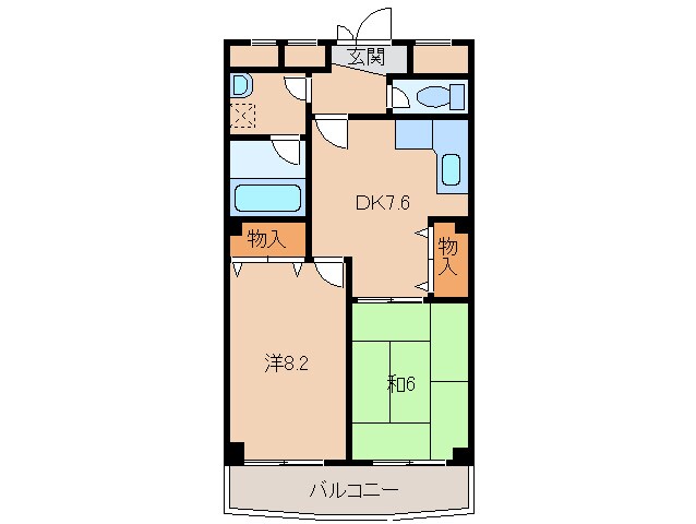 レスペート西庄Ⅱの物件間取画像