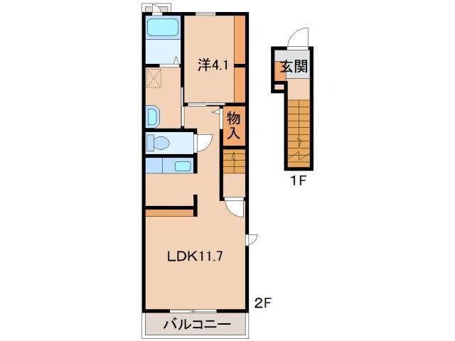 グラン・ジュテⅠの物件間取画像