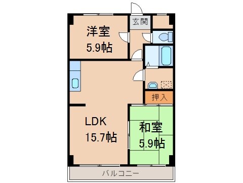 エレナ和歌浦の物件間取画像