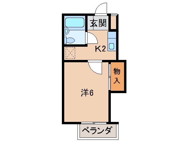 メゾンフェリス栄谷の物件間取画像