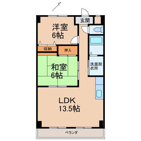 グリーンフル垣内の物件間取画像