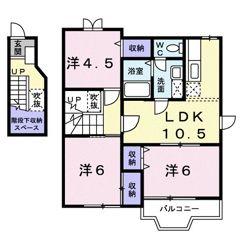 ラフィーネ桂の物件間取画像