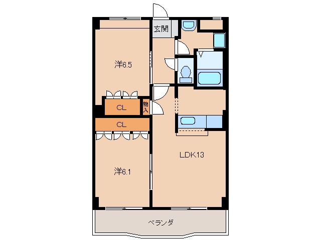 グランヴィア松江の物件間取画像