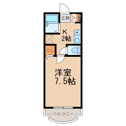 グランメール三葛の物件間取画像