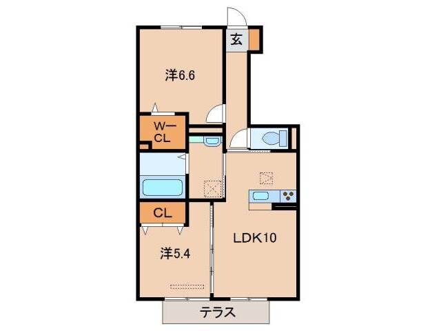 紀伊中ノ島駅 徒歩17分 1階の物件間取画像