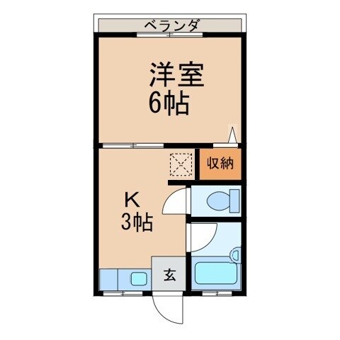 宮脇マンションの物件間取画像