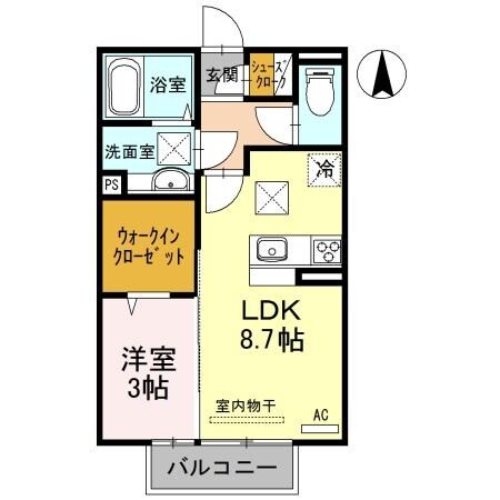 D-room東高松Ⅱの物件間取画像