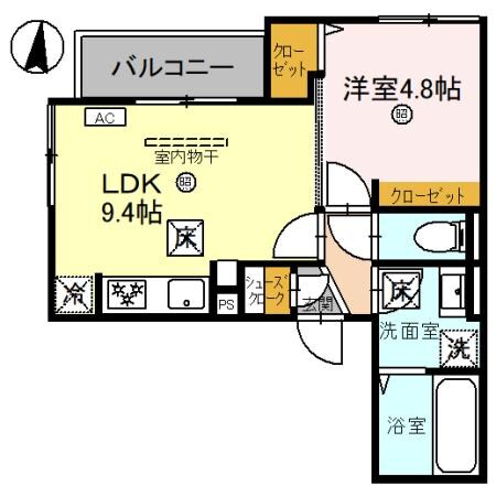 D-Luce黒田-WESTの物件間取画像