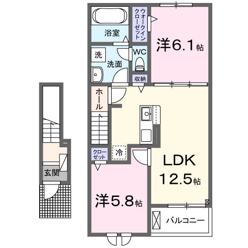 セレーノ・Ⅱの物件間取画像