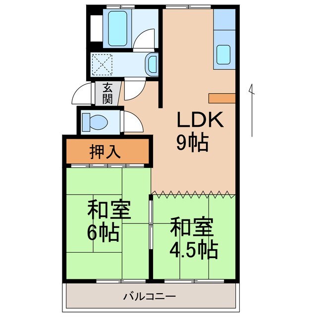 グリーンマンションⅡの物件間取画像