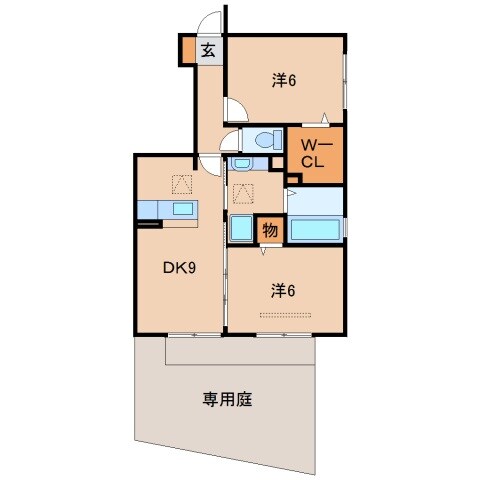 シンフォニーⅤ Ｂ棟の物件間取画像