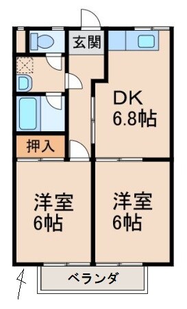 グリーンフル中浜の物件間取画像