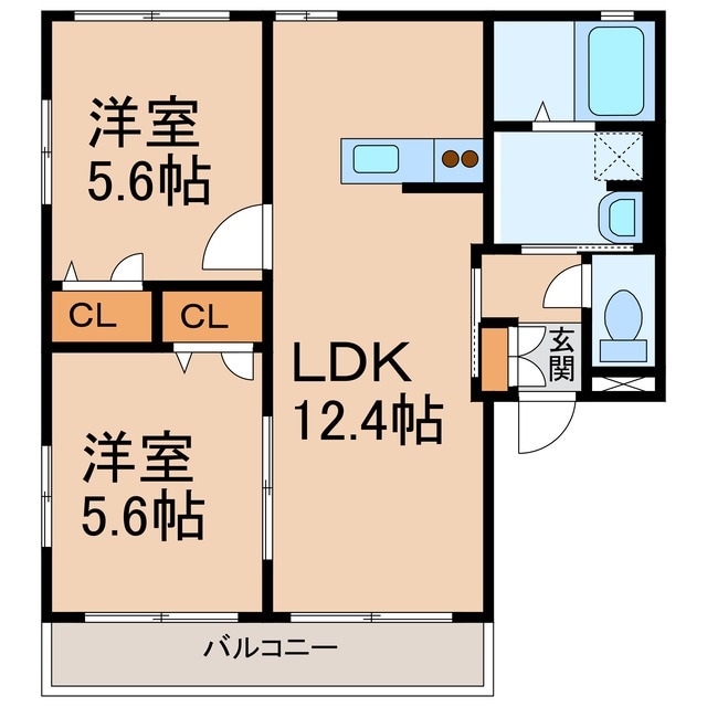 リッチンコートⅡの物件間取画像