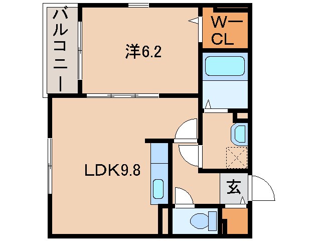 フォレスタ・高松Ⅲの物件間取画像