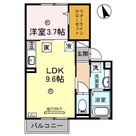 D-room毛見の物件間取画像