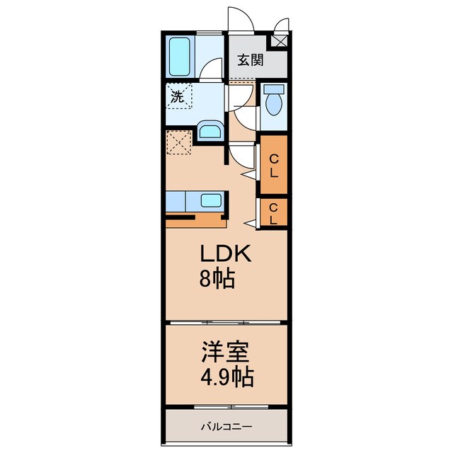 紀伊中ノ島駅 徒歩13分 1階の物件間取画像