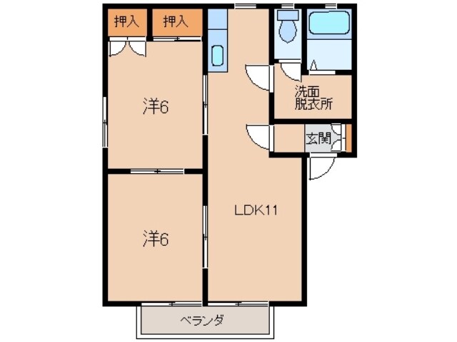 パールハイツの物件間取画像