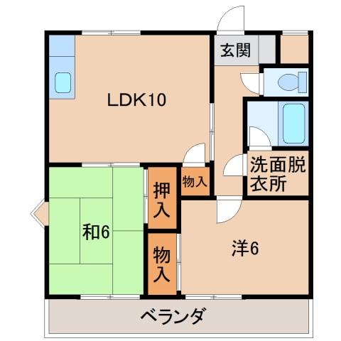 グリーンフル堀井の物件間取画像