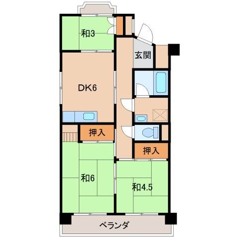 第２川端マンションの物件間取画像