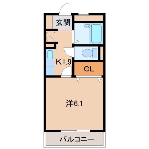アヴェニールＮＩＳHＩＫＩの物件間取画像