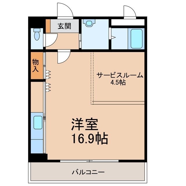 コンフォース２１の物件間取画像